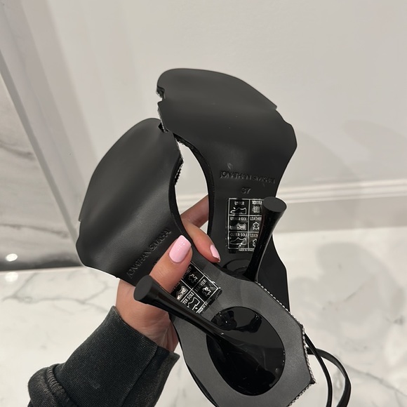 Jonathan Simkhai Crystal Satin Heels - Picture 9 of 9